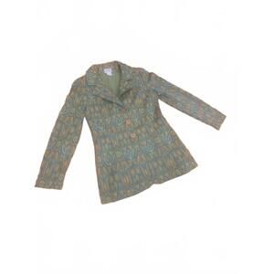 Vintage The Hecht Co. Women's Patterned Knit  Blazer Size 8 Made in Israel